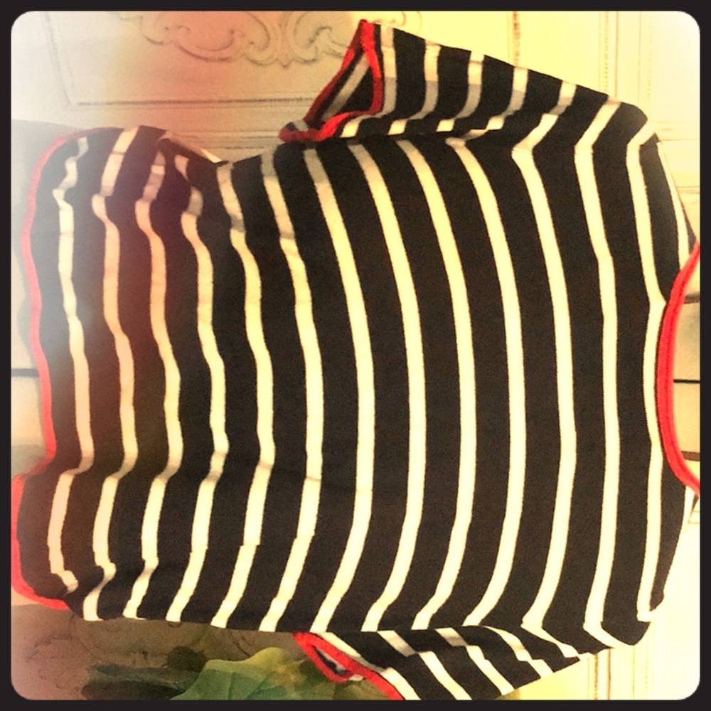 Striped boxy top